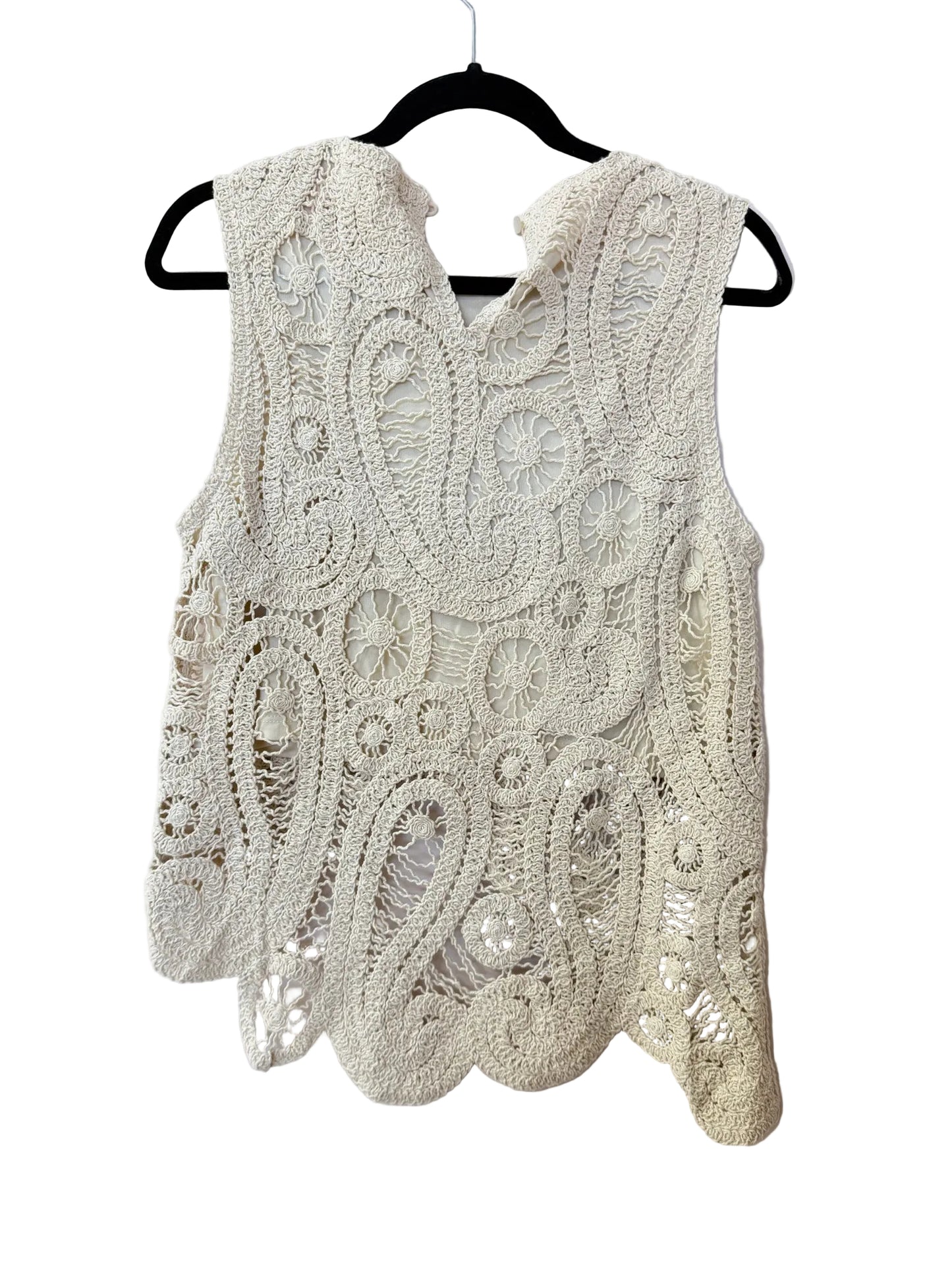 Size S Cream Brand New Crochet Ladies Top