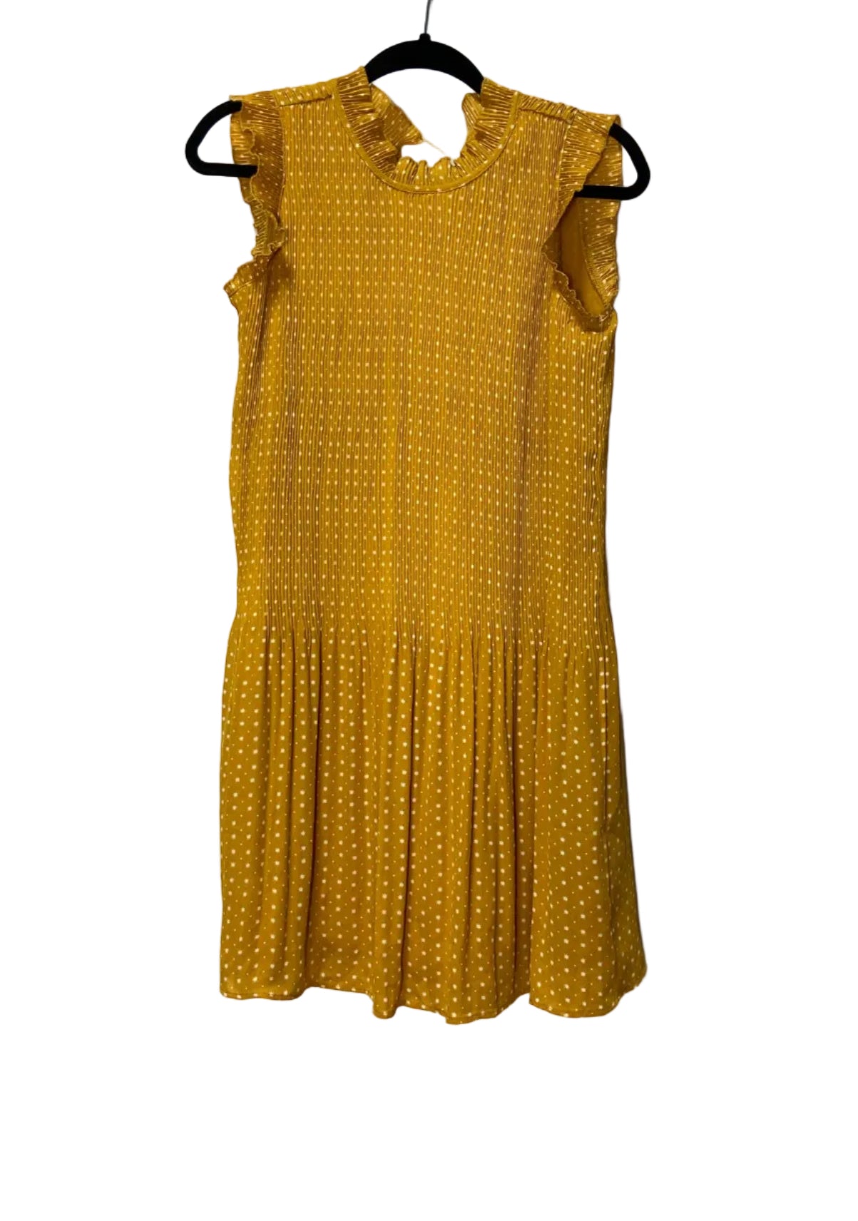 Size M Mustard White Ladies Dress