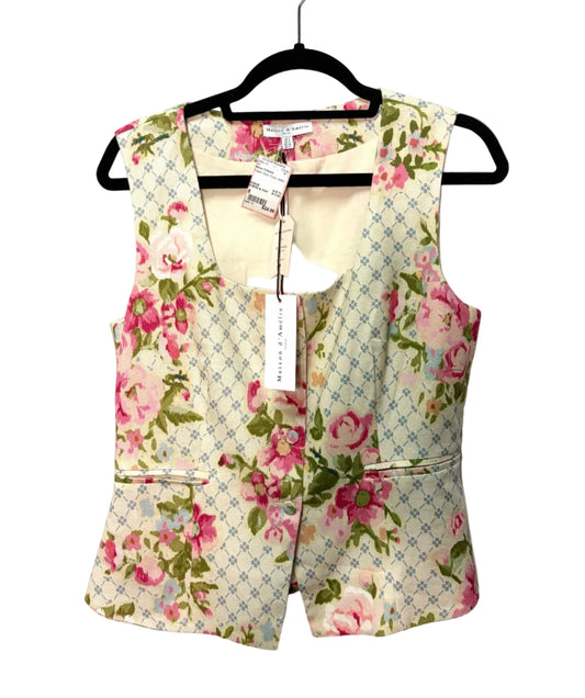 Size 8 Maison D'Amelie Cream Multi Floral Ladies Top