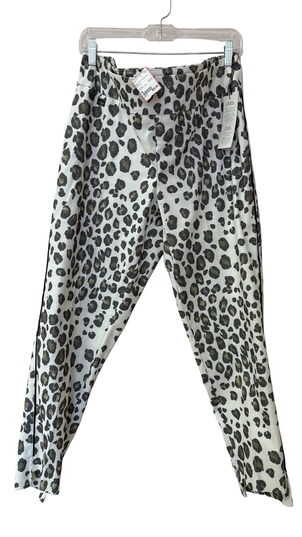 Size 16 White Black Animal Print Ladies Pants