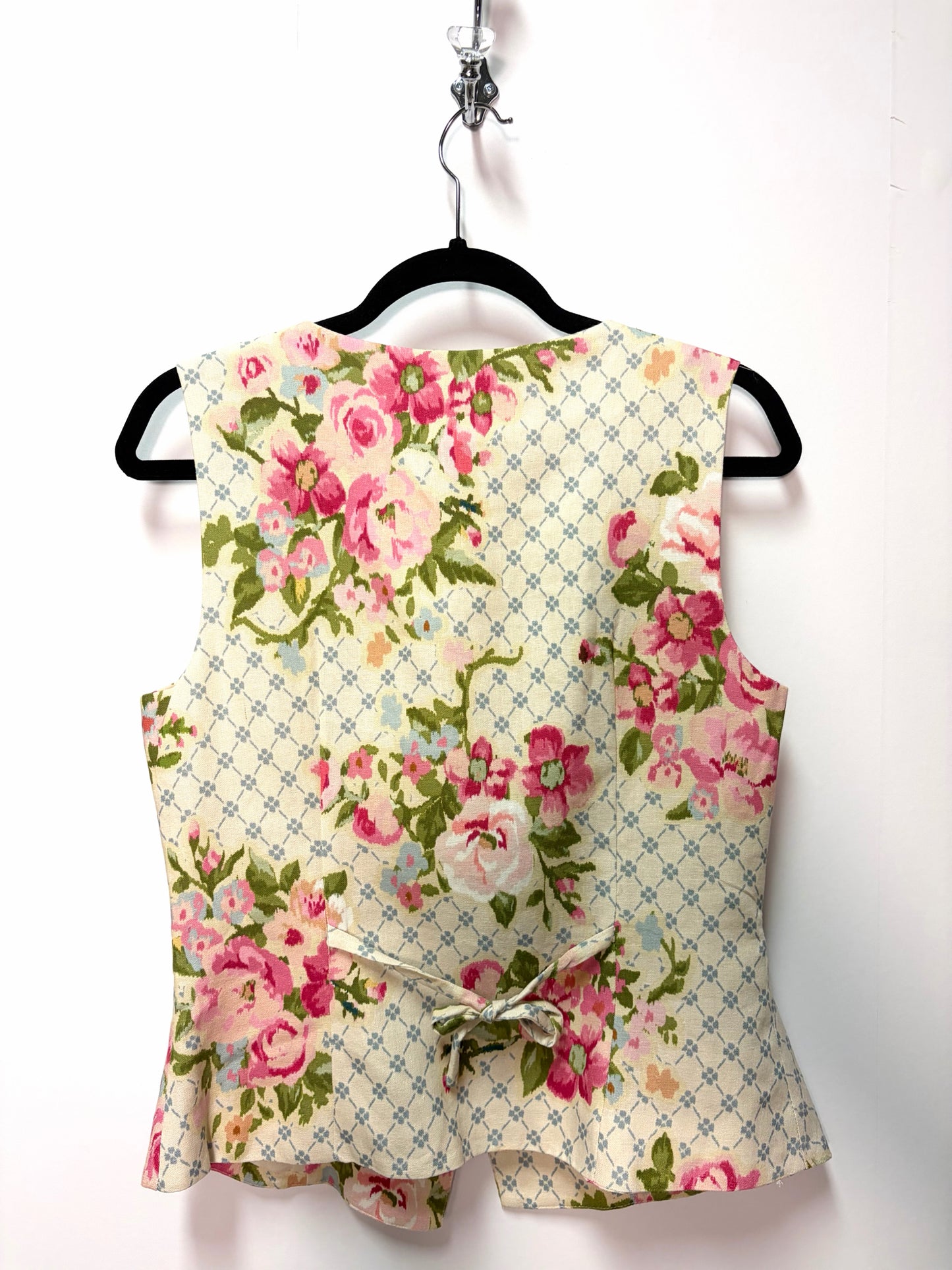 Size 8 Maison D'Amelie Cream Multi Floral Ladies Top