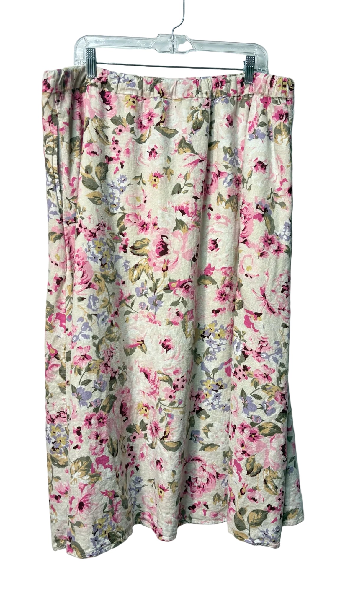 Size XXL Reitmans White Multi Floral Ladies Skirt