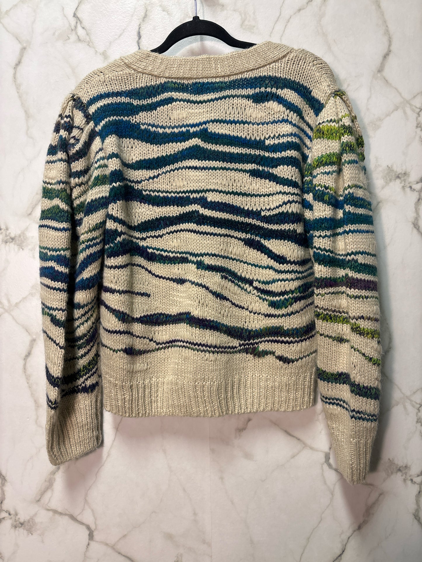 Size M Blue Green Ladies Cardi