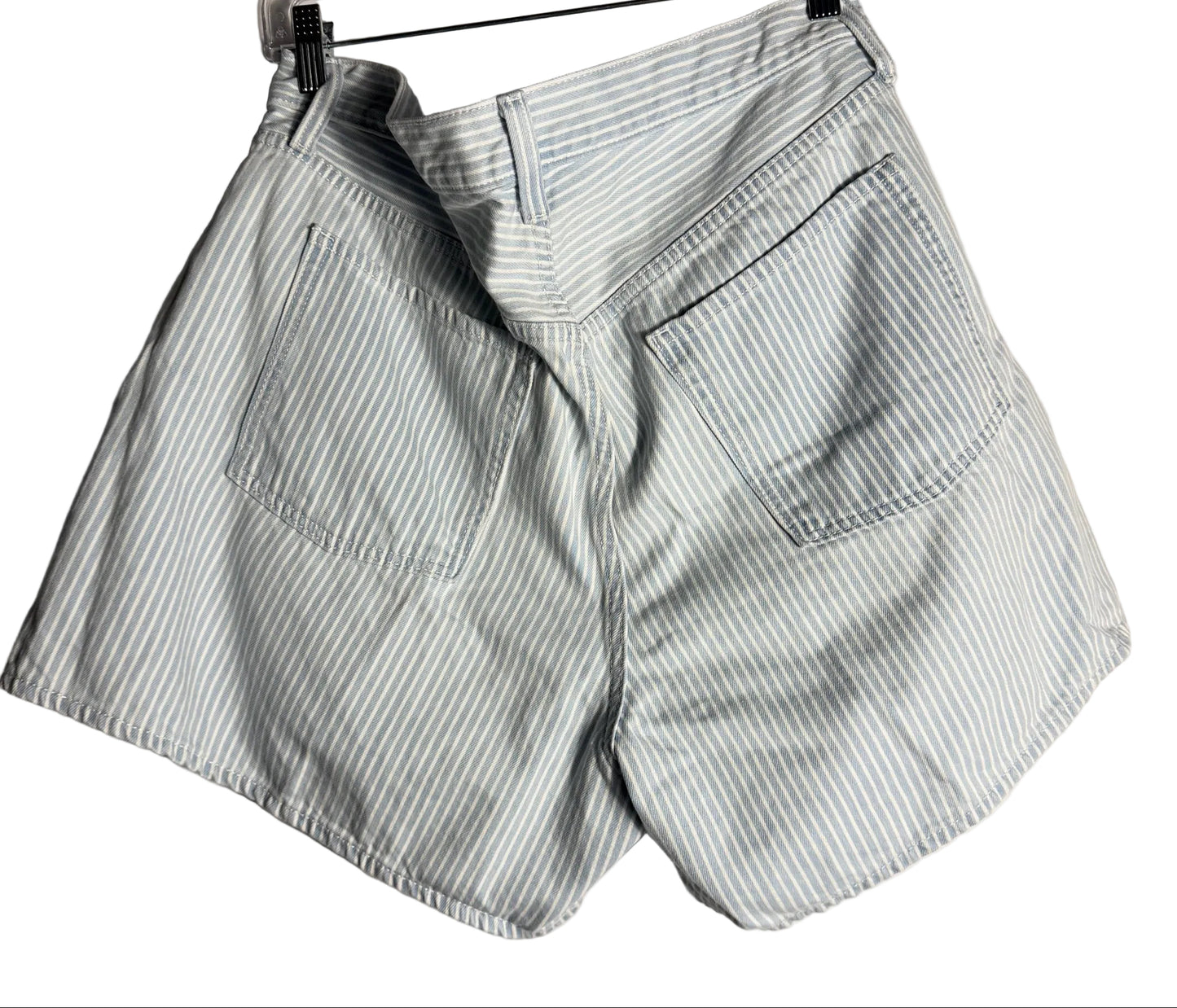 Size 14 American Eagle White Denim Stripe Ladies Shorts