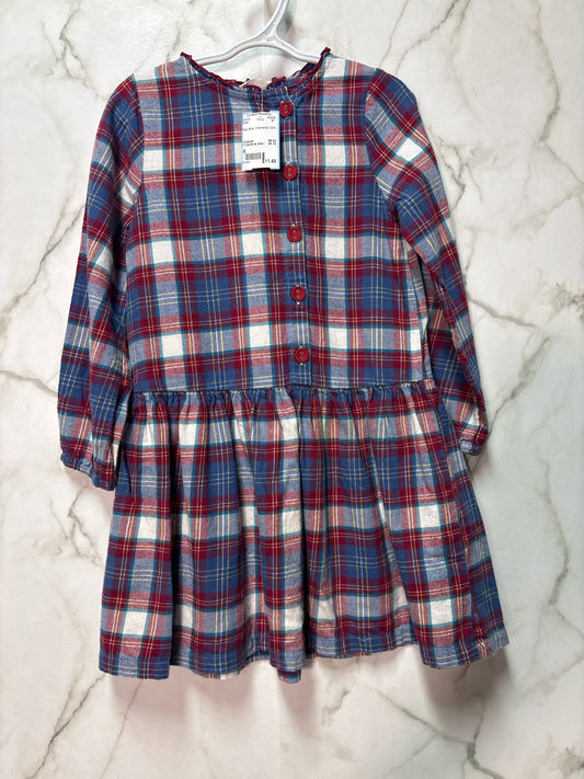 Size 6 Red Blue Checkered Girl's Dress