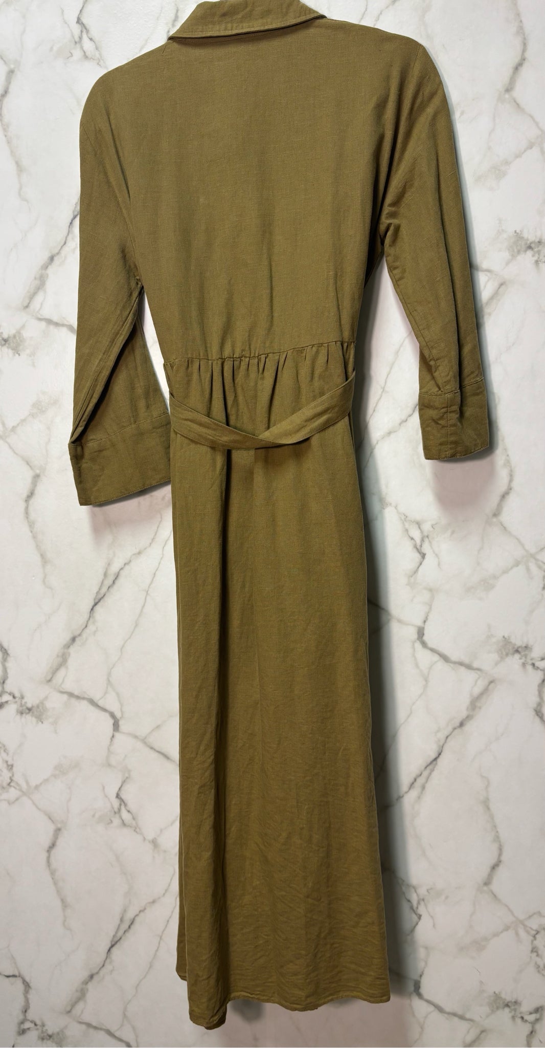 Size L Zara Green Ladies Dress