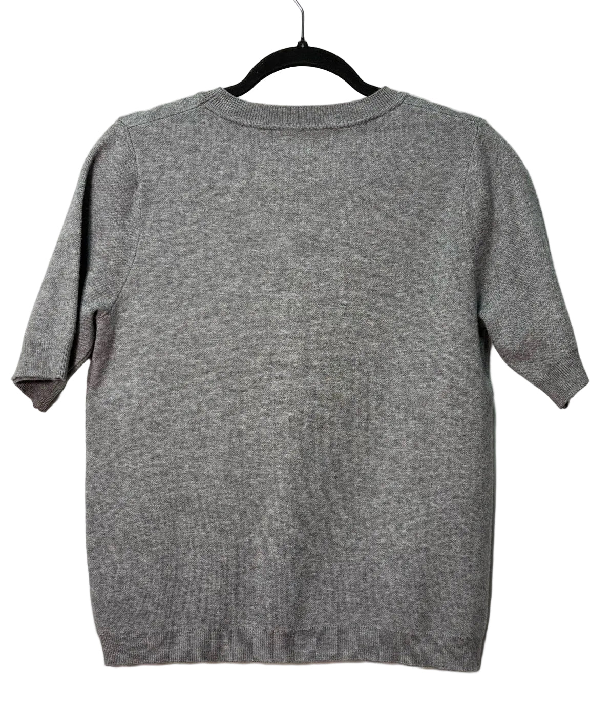 Size L Rachel Zoe Grey Blue Floral Ladies Sweater