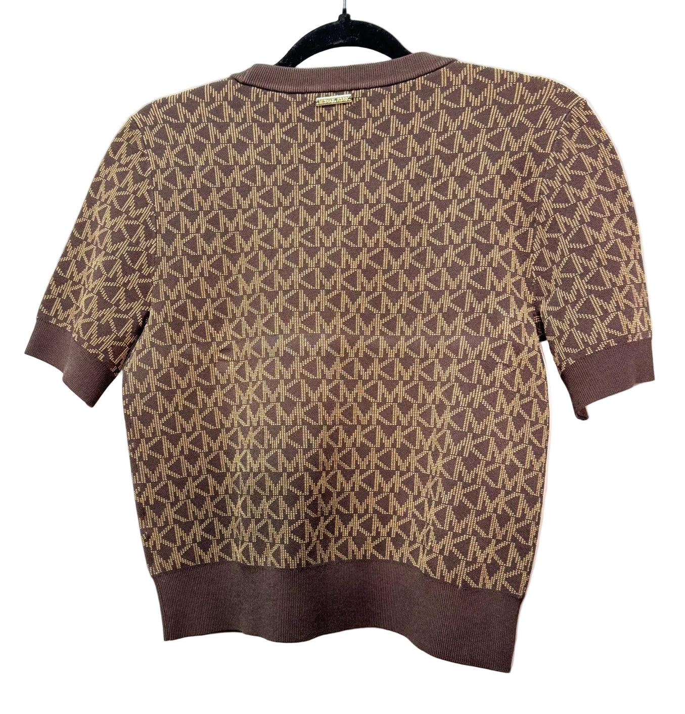 Size M Michael Kors Brown Logo Ladies Top