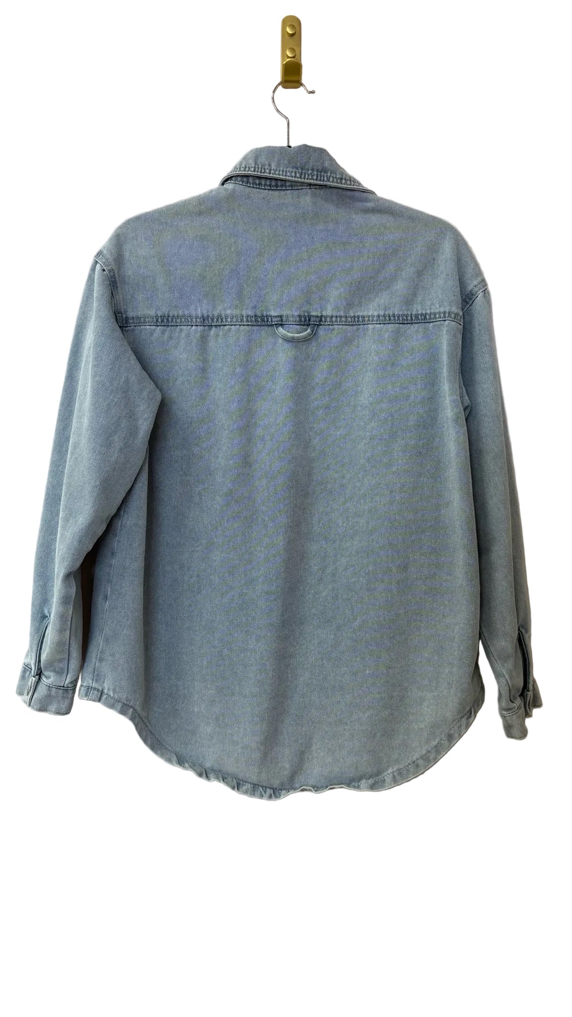 Size S Blue Denim Ladies Long Slvd Top