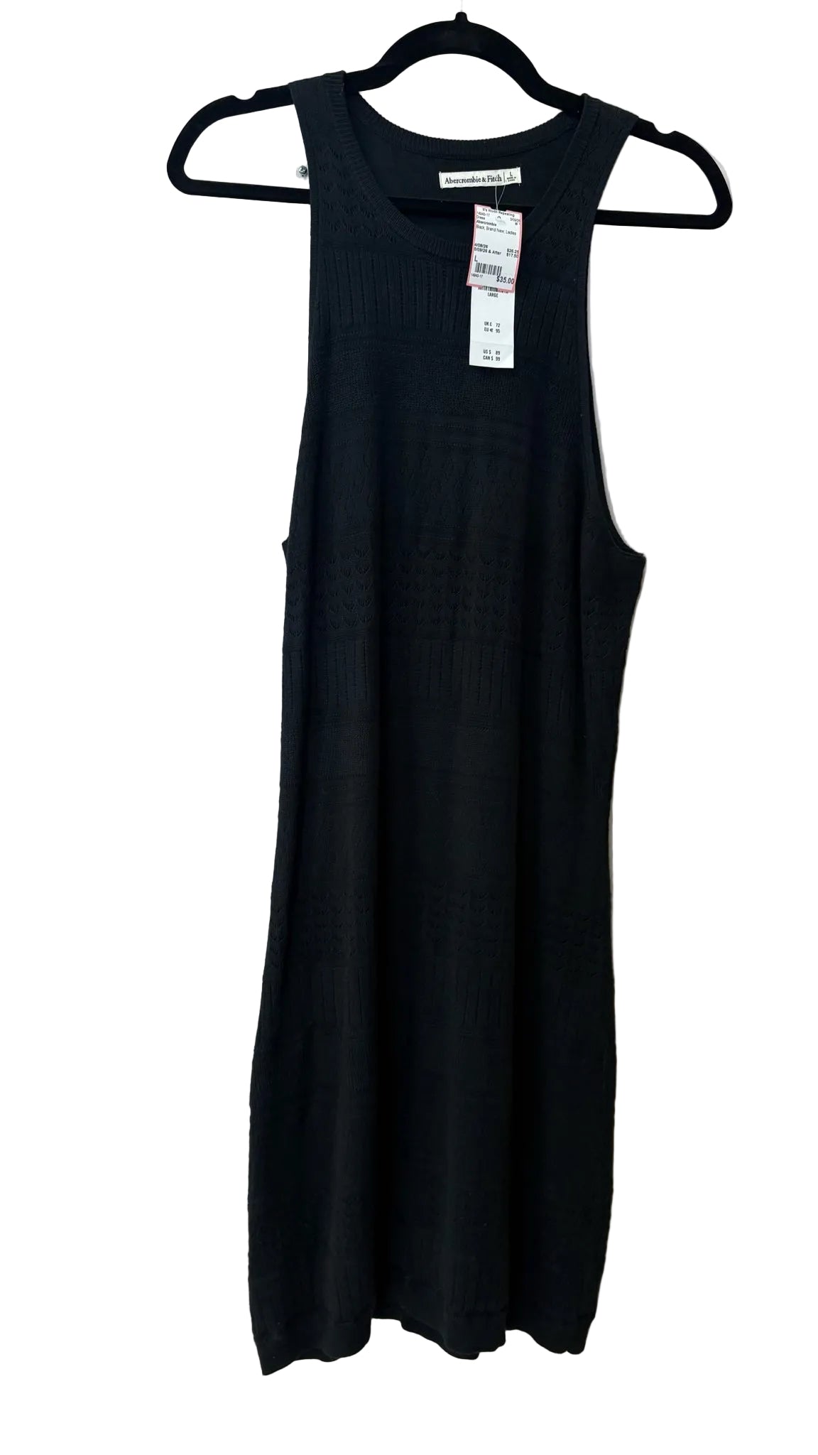 Size L Abercrombie Black Brand New Ladies Dress
