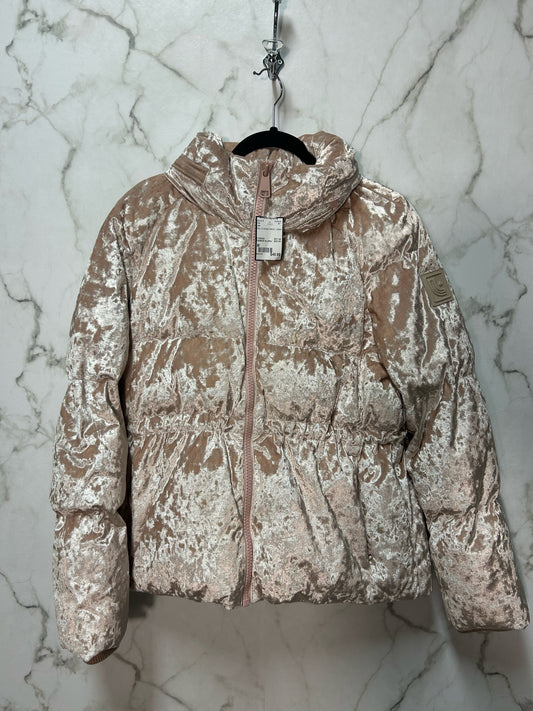 Size M Lole Pink Crushed Velvet Ladies Coat