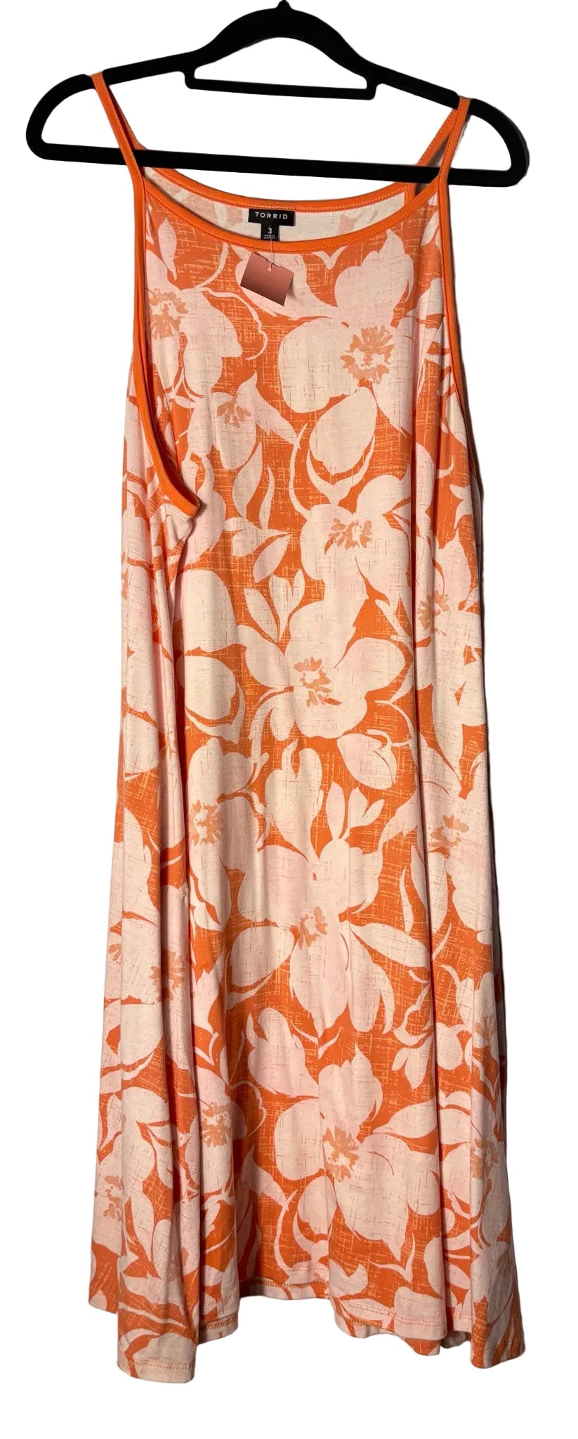 Size 3 Torrid Peach Pink Floral Ladies Dress