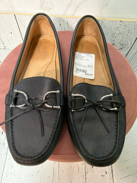 Size 7 Ralph Lauren Black Ladies Leather Footwear/Ladies