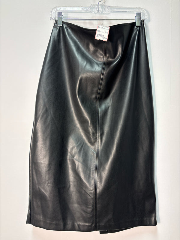 Abercrombie Black Vegan Leather Ladies Skirt