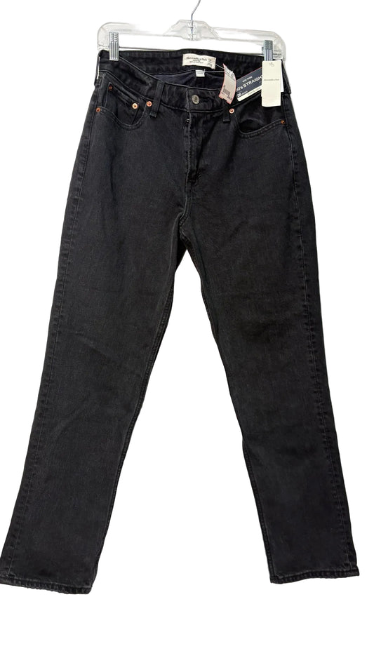 Size 26 Abercrombie Black Denim Short Ladies Jeans