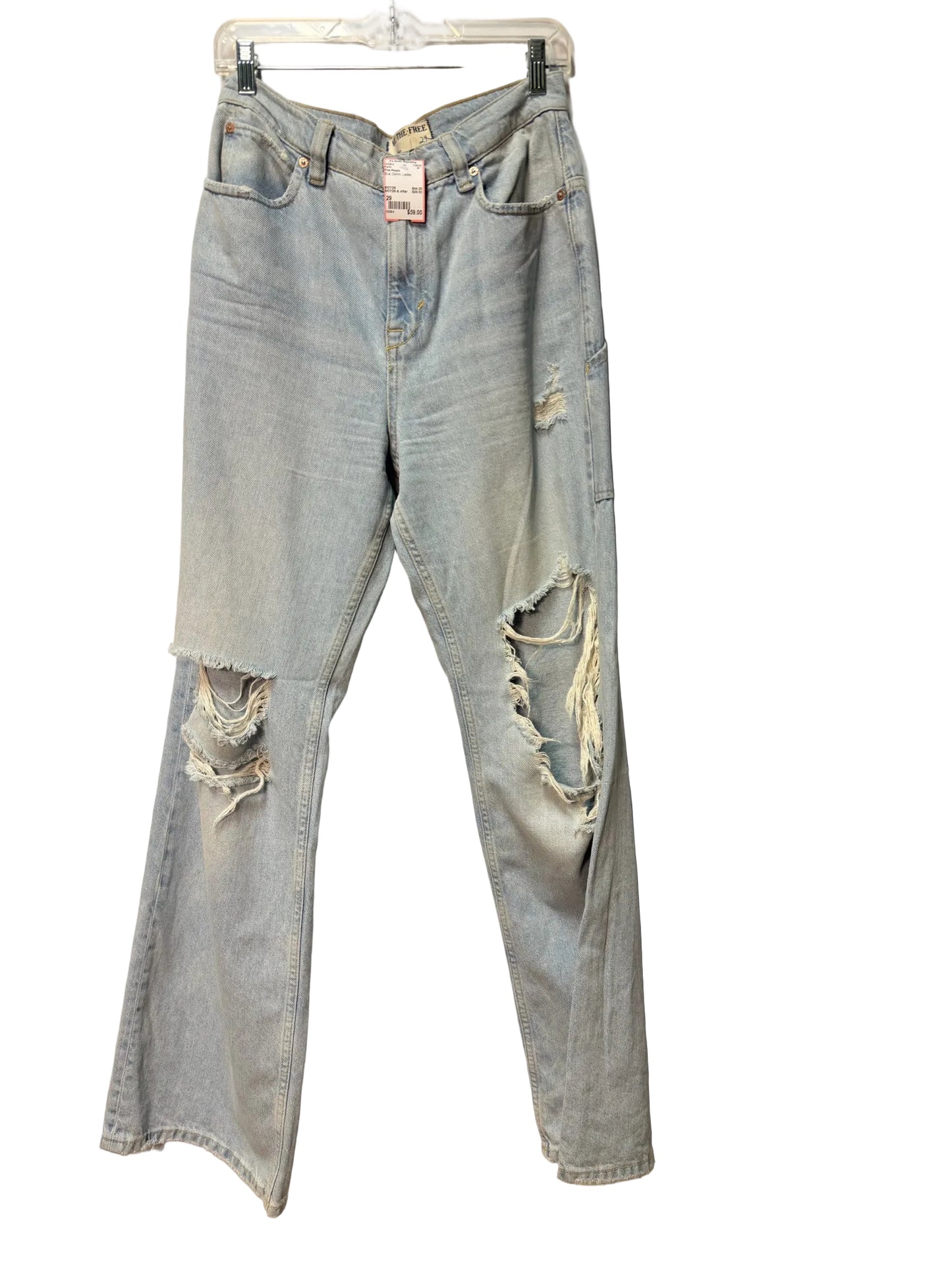 Size 29 Free People Blue Denim Ladies Pants