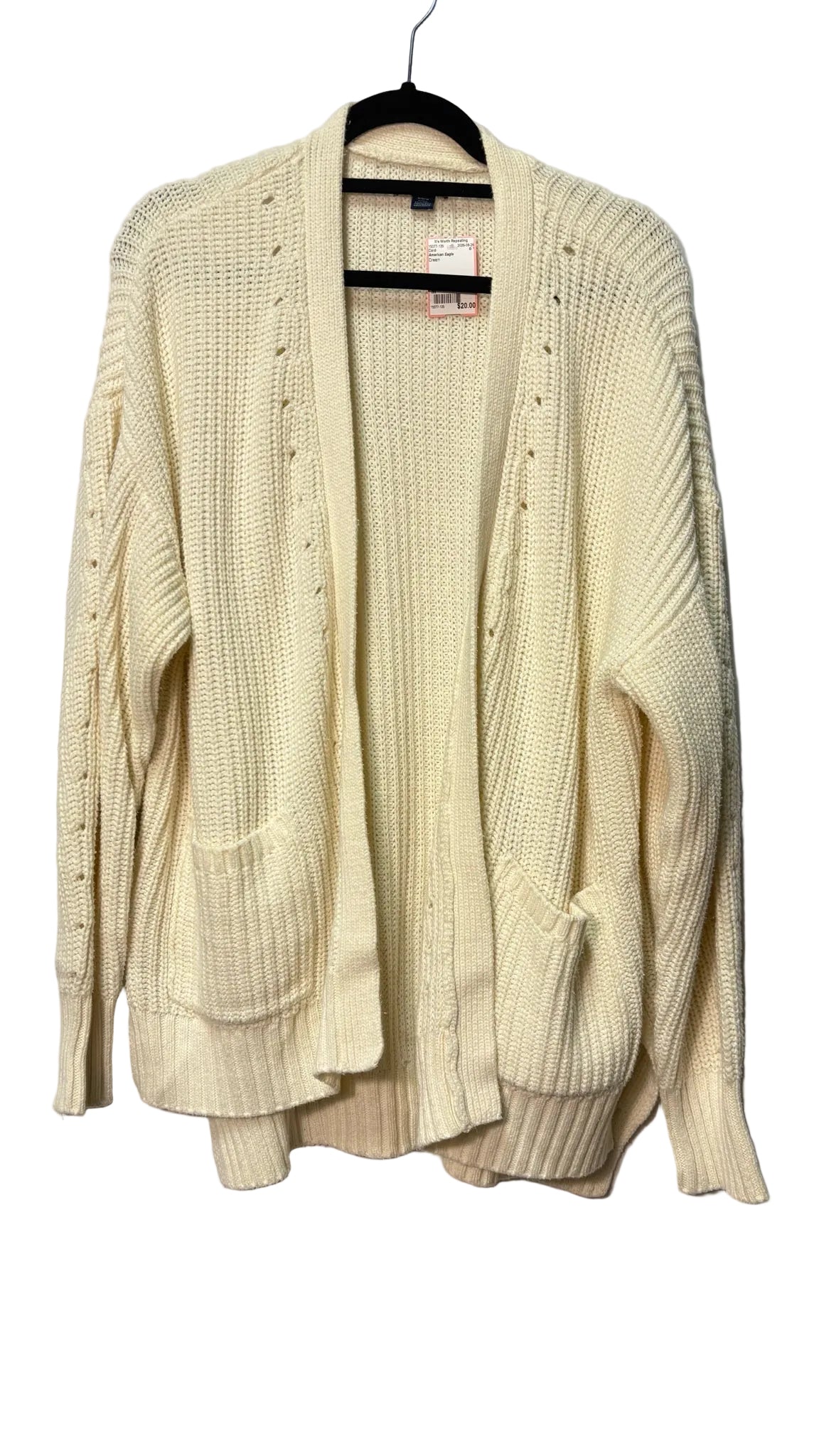 Size M American Eagle Cream Cardi
