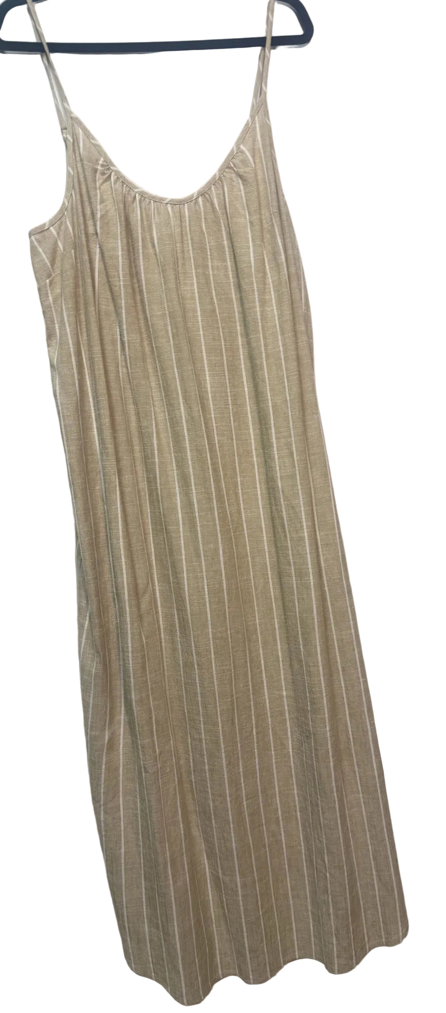 Size XL Gentle Fawn Cream White Stripe Ladies Dress