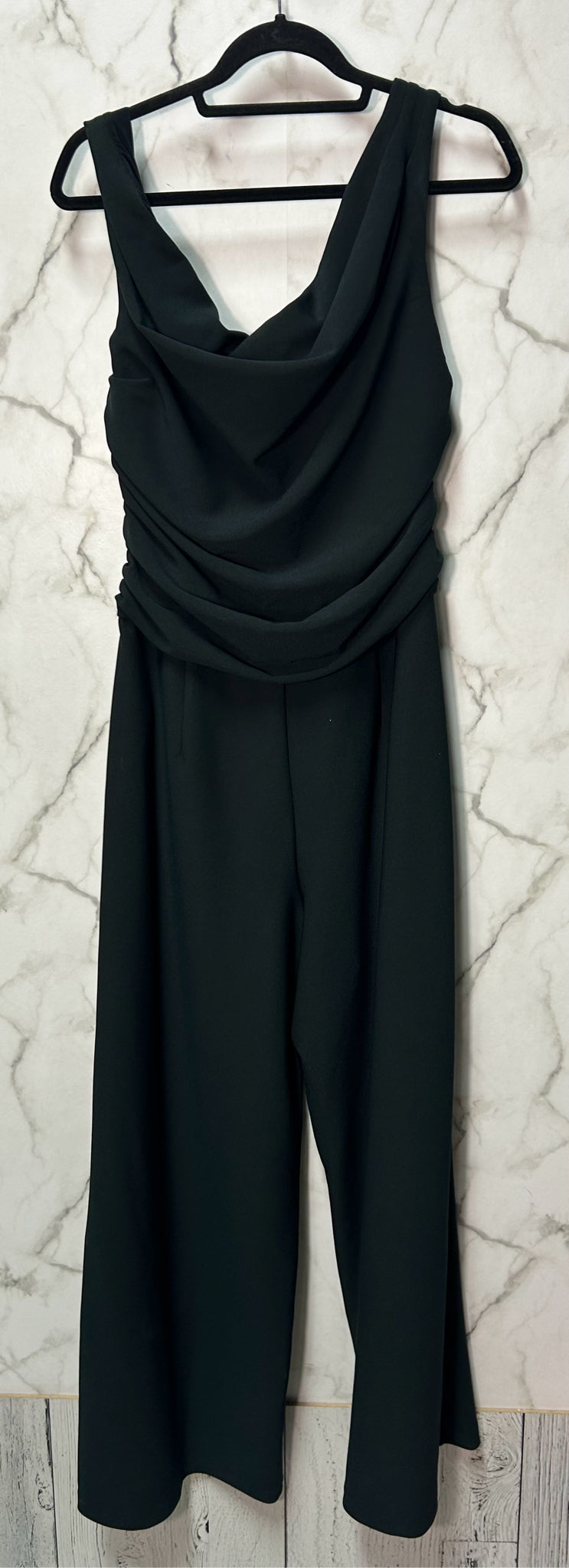 Size XL Abercrombie Black Ladies ruching Romper