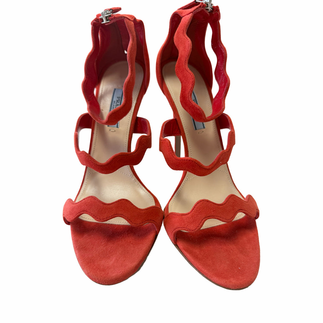 Prada Red Footwear/Ladies