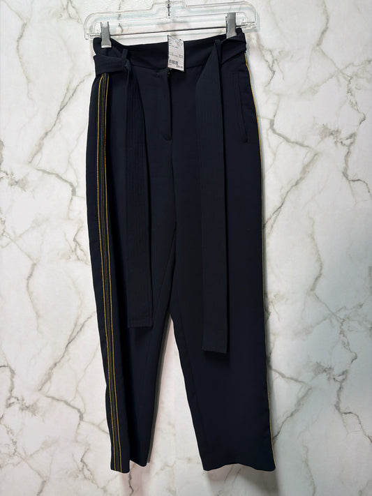 Size 0 Wilfred Black Gold Ladies Pants