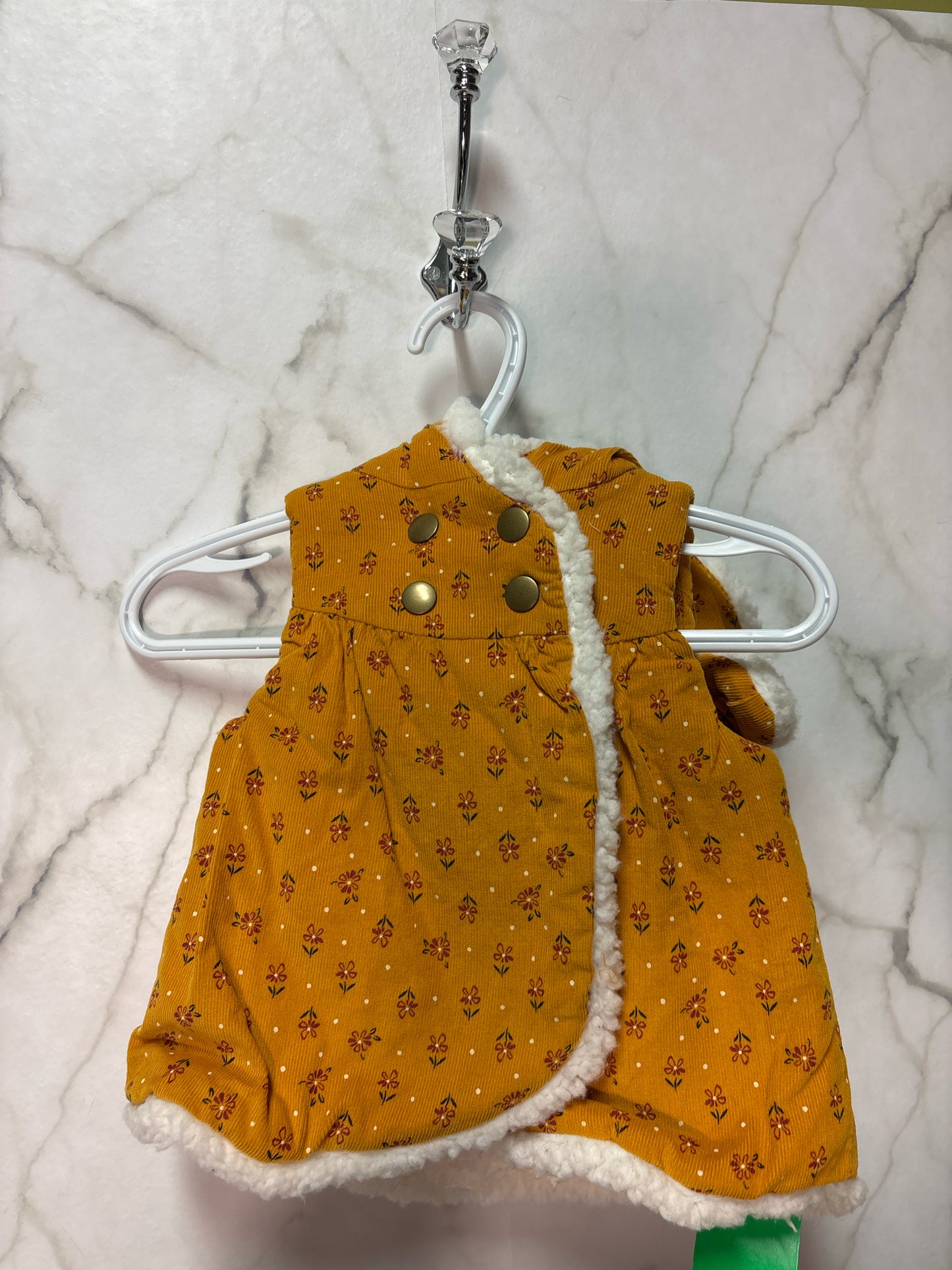 Size 6M Yellow Flower Girl's Sweater