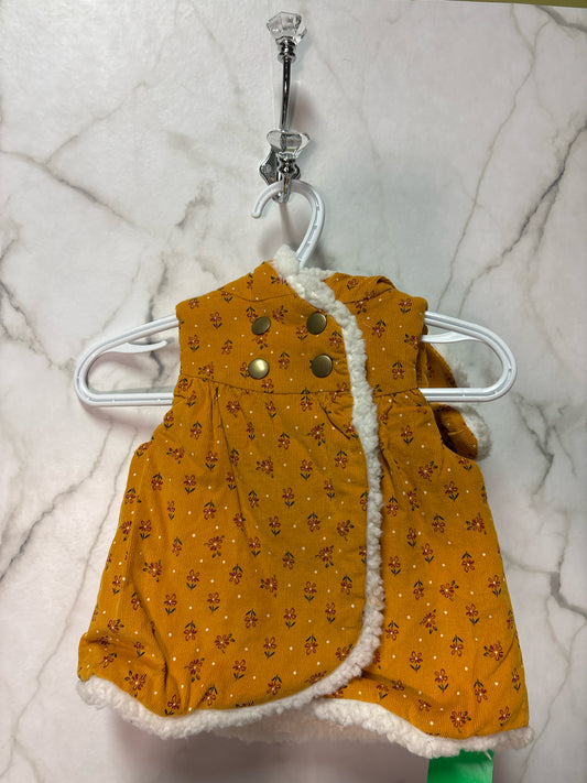 Size 6M Yellow Flower Girl's Sweater