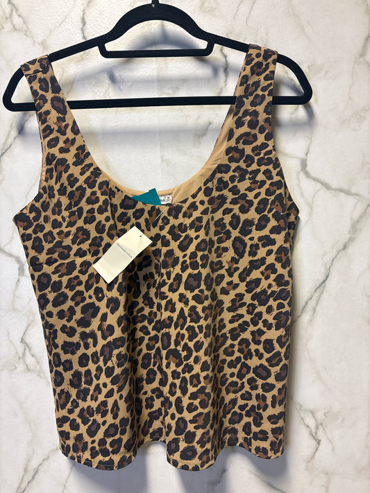 Size M Abercrombie Brown Black Leopard Print Ladies Top