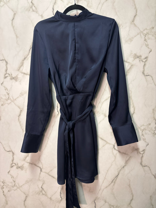Size 8 Banana Republic Navy Brand New Satin Ladies Dress