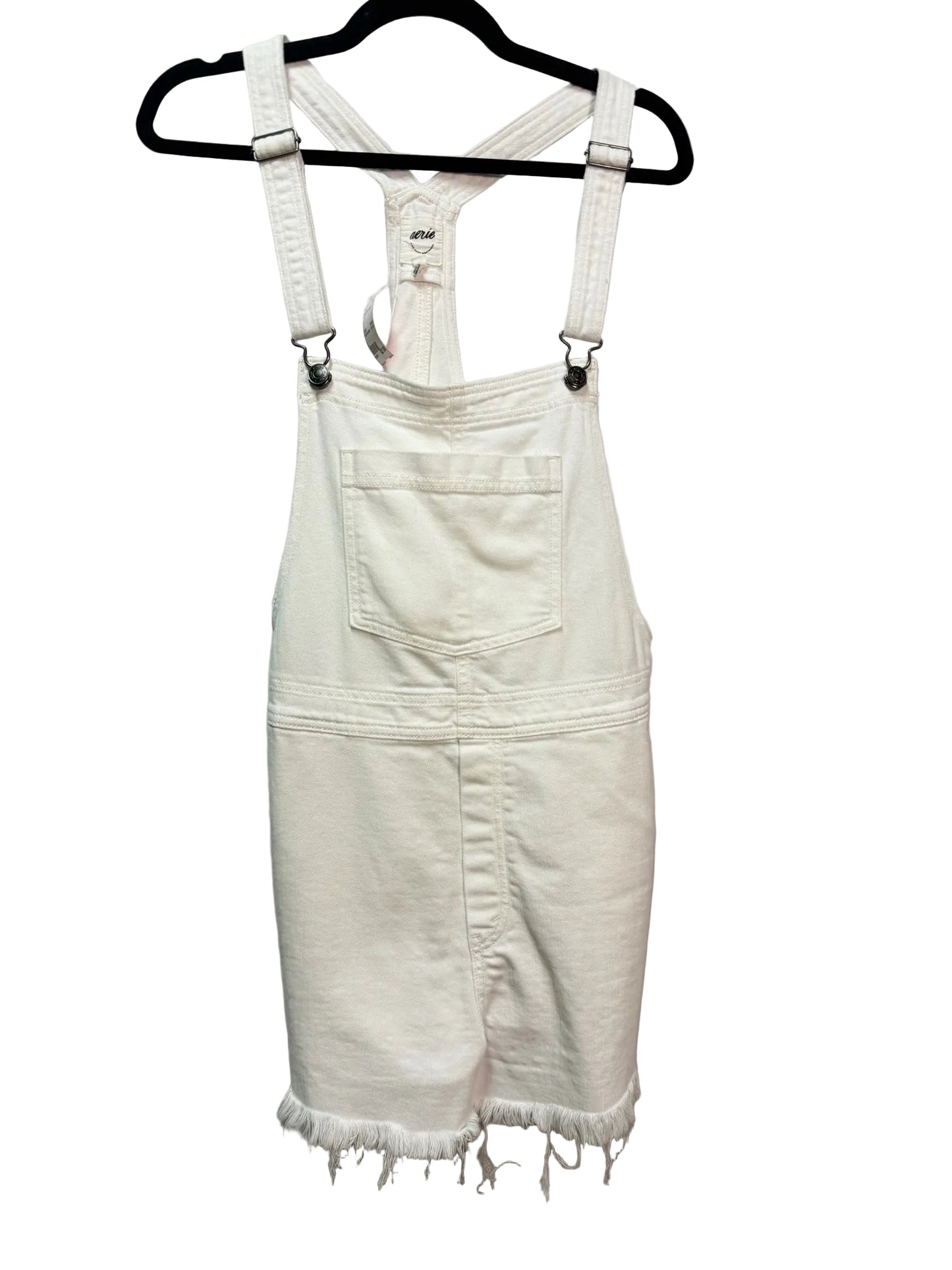Size L Aerie White Denim Ladies Overall