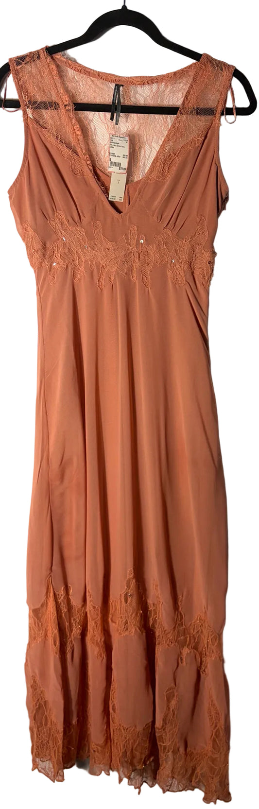 Size S Anthropologie Pink Lace Brand New Ladies Dress