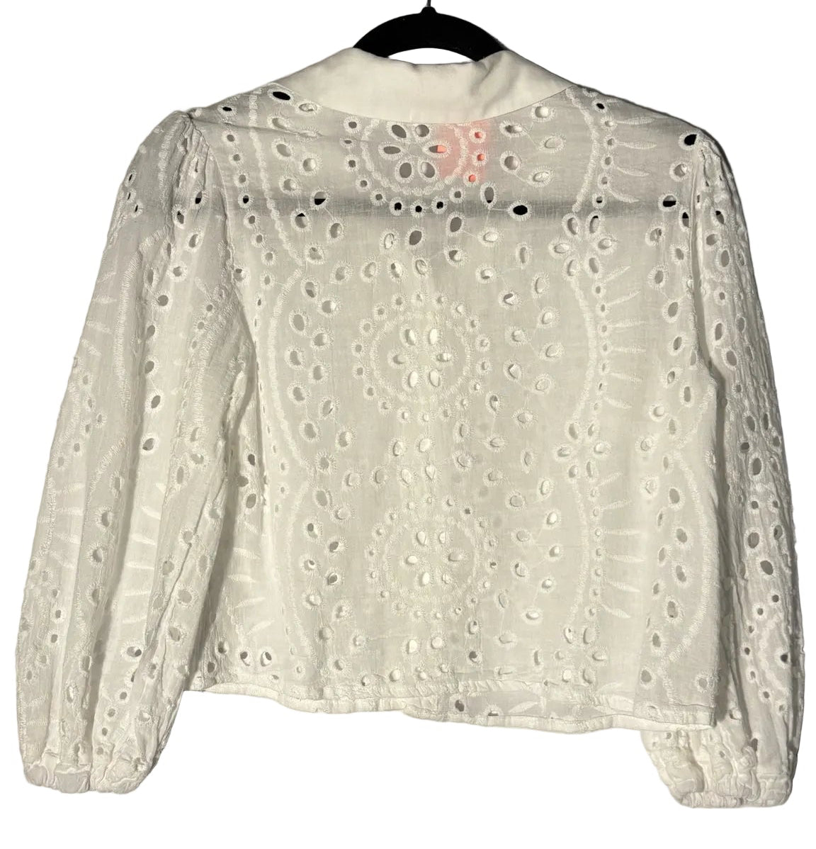 Size M White Eyelet Ladies Top
