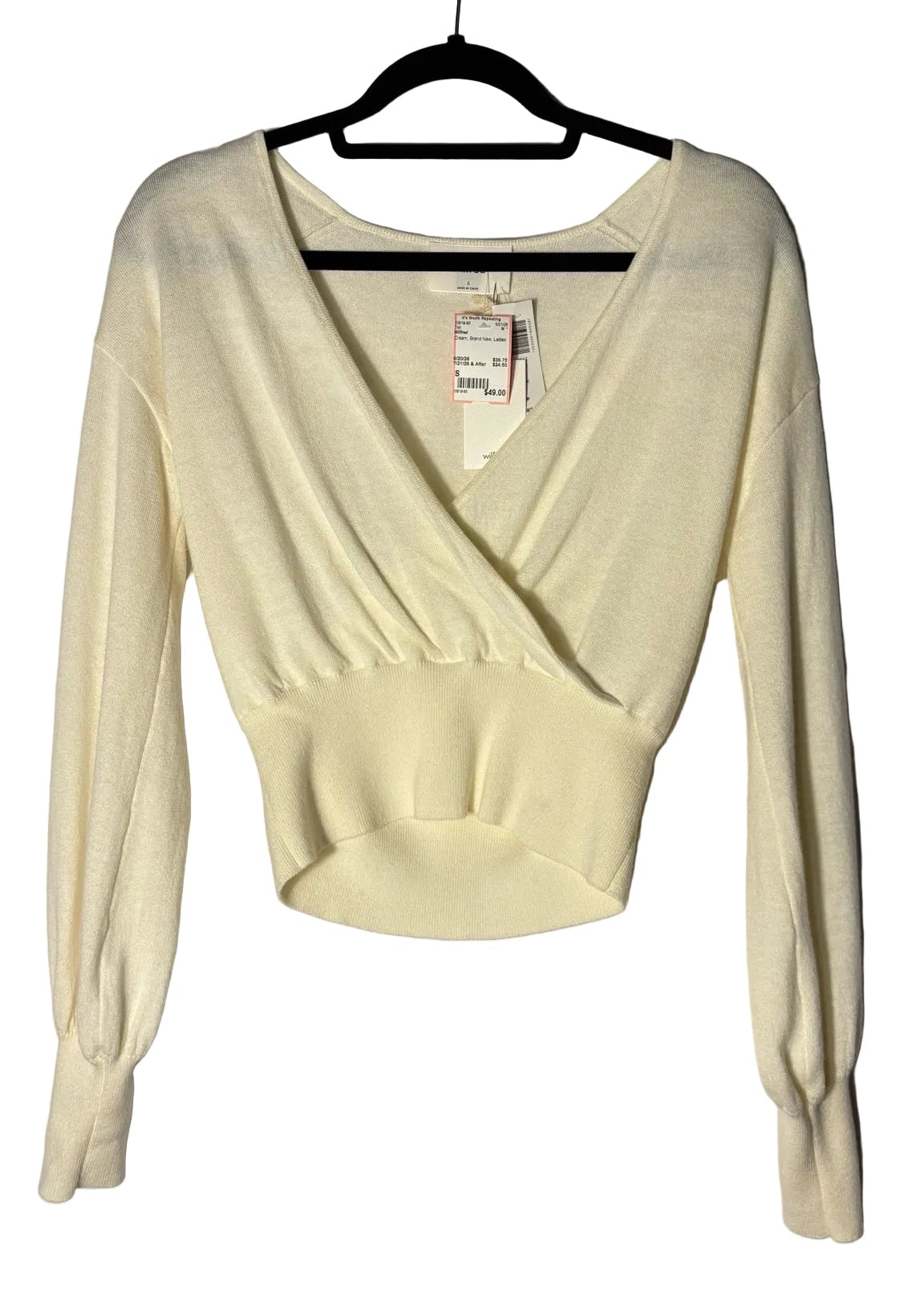 Size S Wilfred Cream Brand New Ladies Top