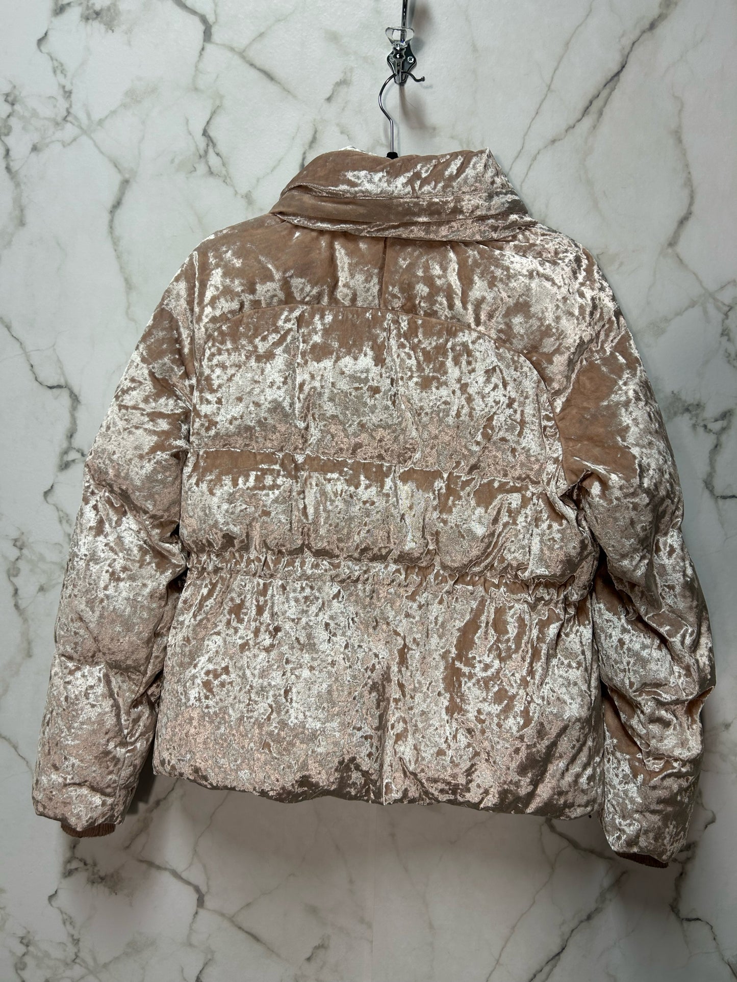Size M Lole Pink Crushed Velvet Ladies Coat