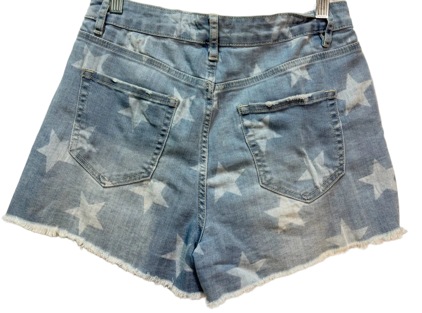 Size 27 YMI Blue Denim Star Print Ladies Shorts