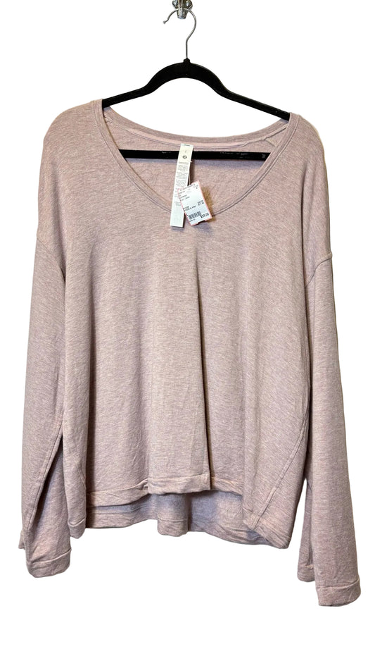 Size L Lululemon Blush Ladies Top