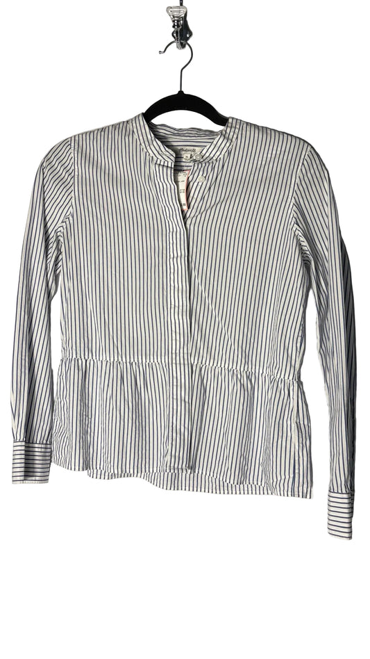 Size XS Madewell Blue White Stripe Ladies Top