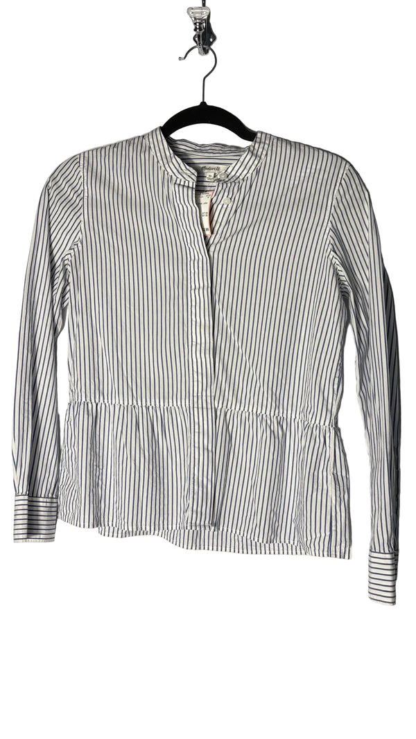 Size XS Madewell Blue White Stripe Ladies Top