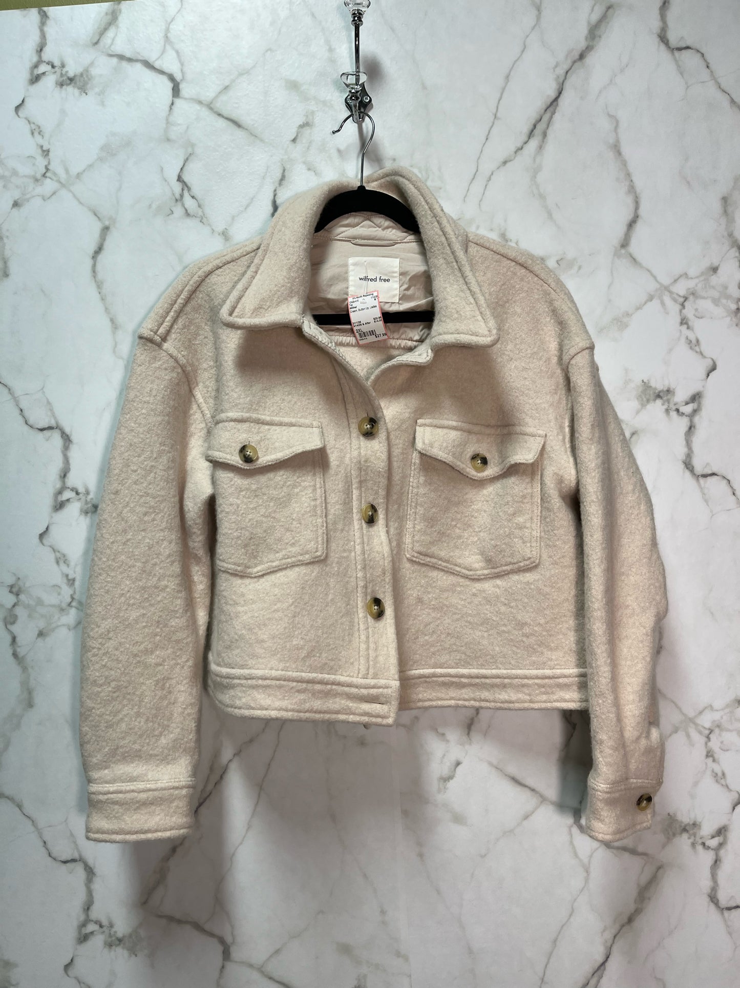 Size 2XL Wilfred Cream Button Up Ladies Top