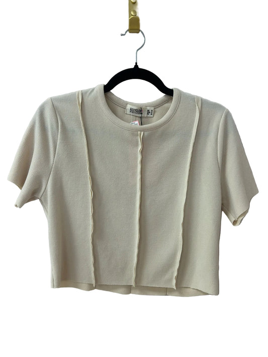 Size 12 Prettylittlething Beige Stripe Ladies Brand New Top