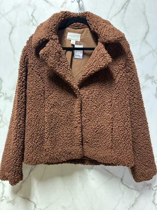 Size XS Brown Fuzzy Ladies Jacket