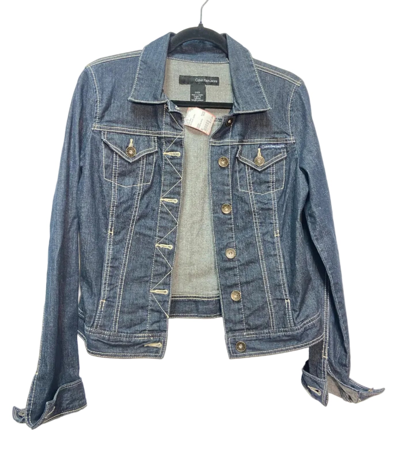 Size S Calvin Klein Dark Denim Ladies Jacket