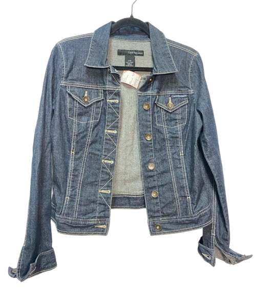 Size S Calvin Klein Dark Denim Ladies Jacket