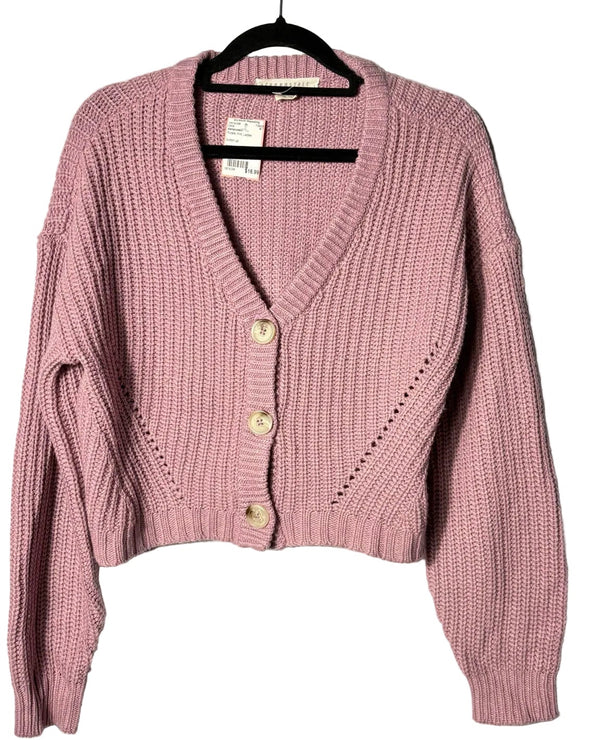 Size M Aeropostale Purple Knit Ladies Cardi