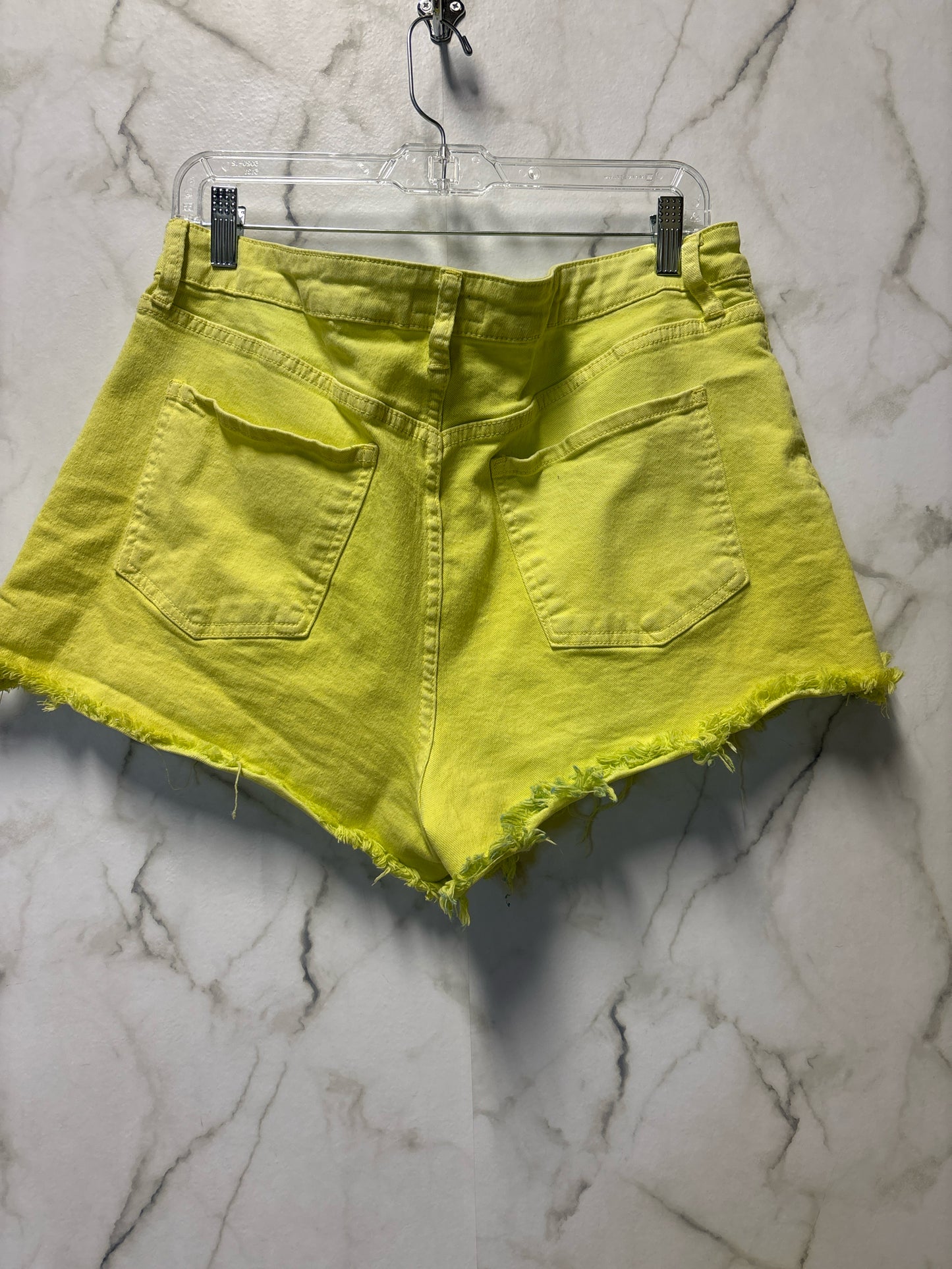 Size 14 Kut neon green Denim Ladies Shorts