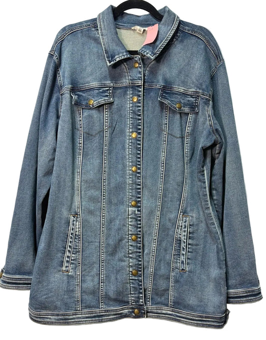 Size XL Tribal Blue Denim Ladies Jacket